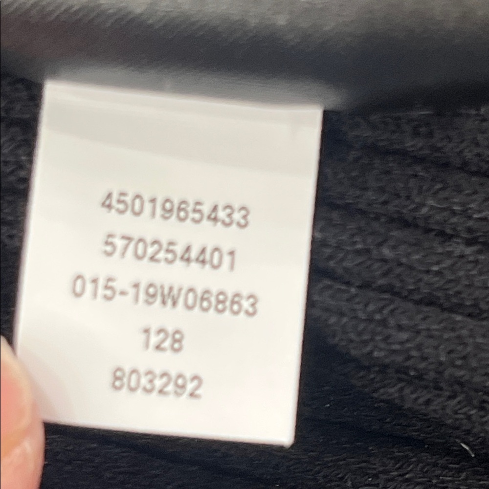 White House Black MarketElegant Black Ribbed Long Sleeve Top - Picture 5 of 5